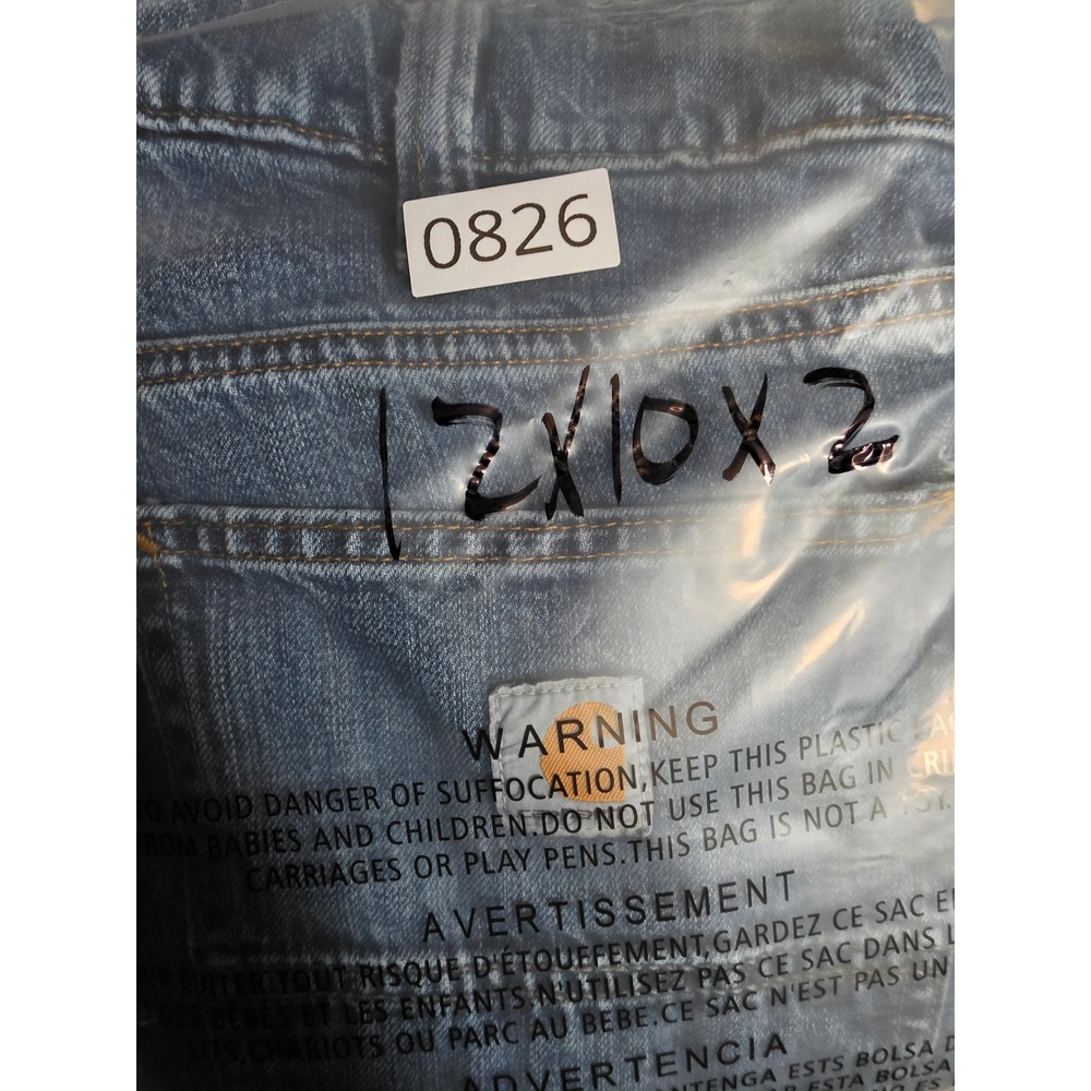 Carhartt Relaxed Fit Jeans Mens 36x32 Blue Denim Workwear Carpenter Work Pants - Picture 8 of 9